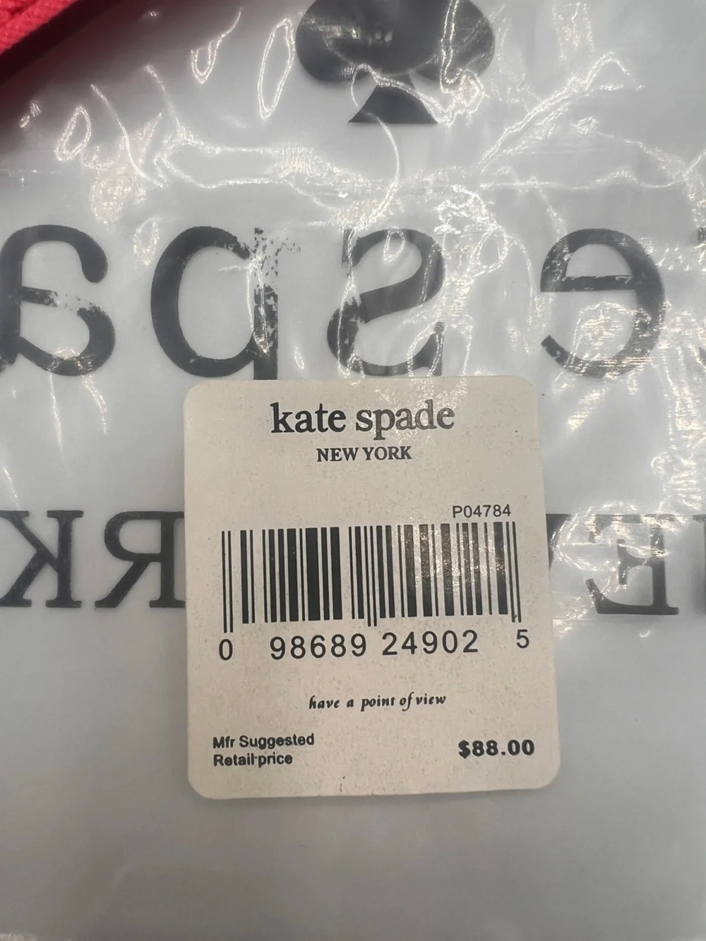 Kate Spade NWT Saffiano Leather Wristlet with Gold Logo